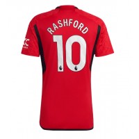 Billiga Manchester United Marcus Rashford #10 Hemma fotbollskläder 2023-24 Kortärmad